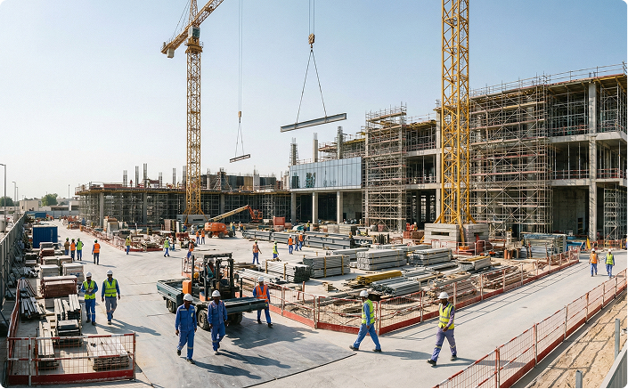 Data Center Construction job site